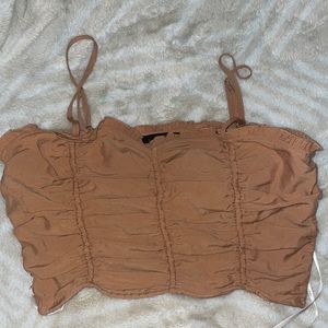 Crop top tan by forever 21